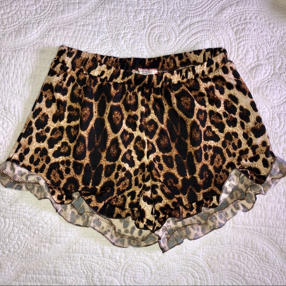 Leopard Print Altar’d State Pajama Shorts